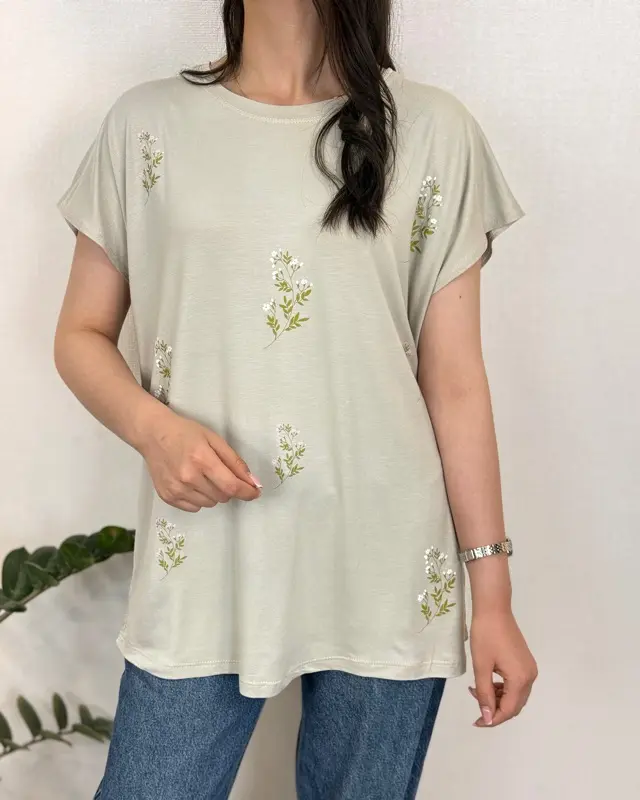 تیشرت ویسکوز گلدار
